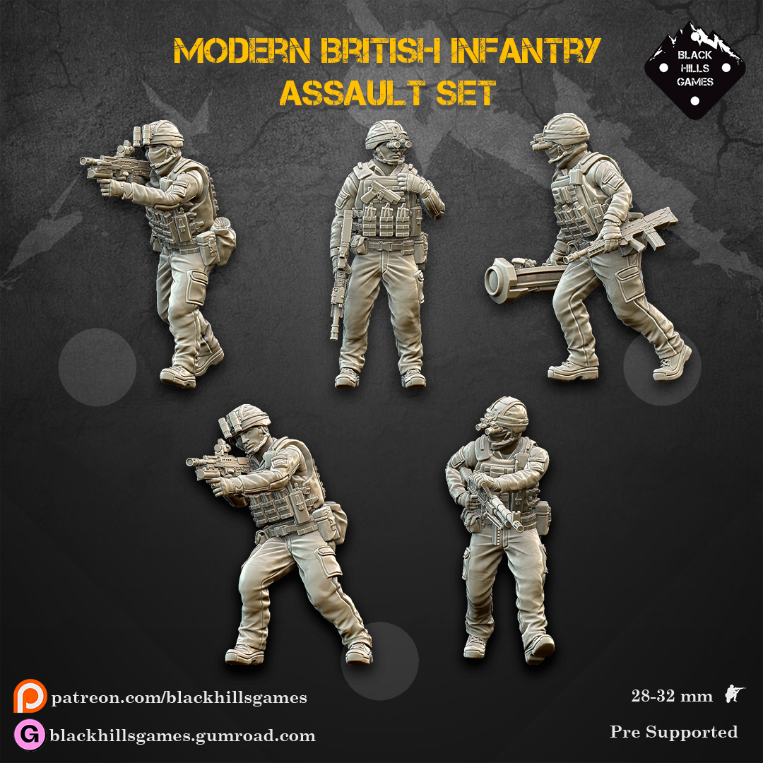 Black Hills Games - Modern British Infantry Specialists (Assault Set)